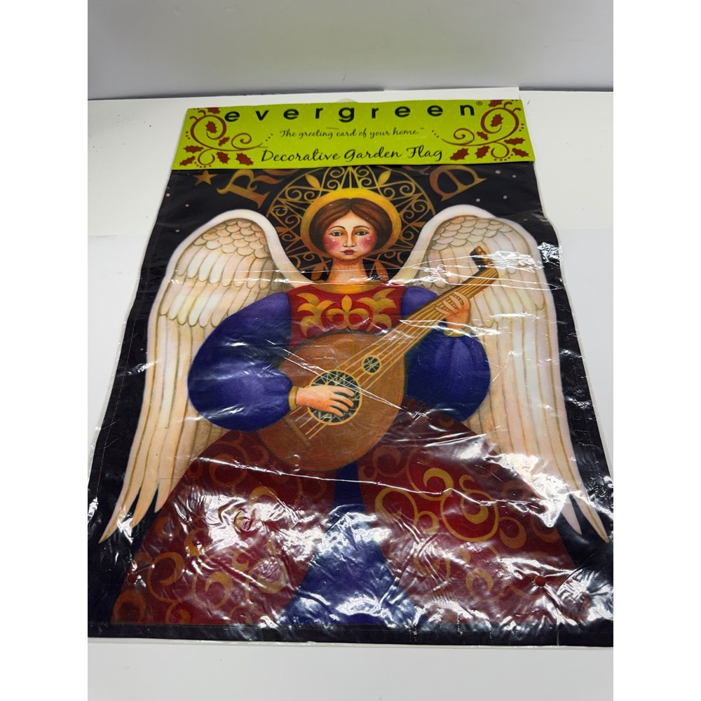 Evergreen Rejoice Angel Garden Flag Stephanie Stouffer 12.5x18 Nylon 141213 NEW
